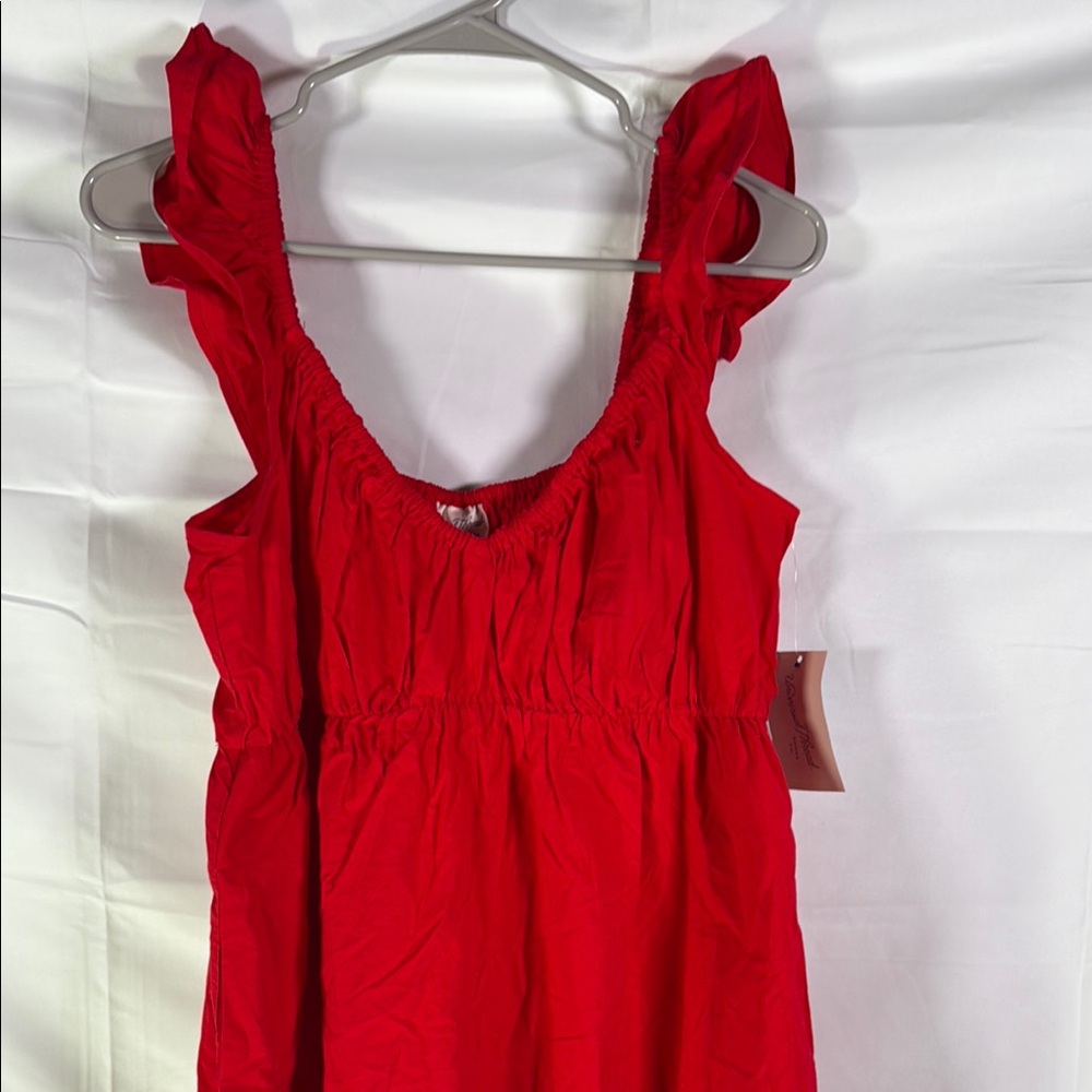 Universal Thread Red Ruffled Smocked Maxi Dress - Picture 13 of 15